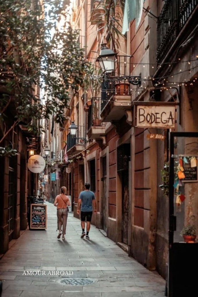 Running errands in Barcelona