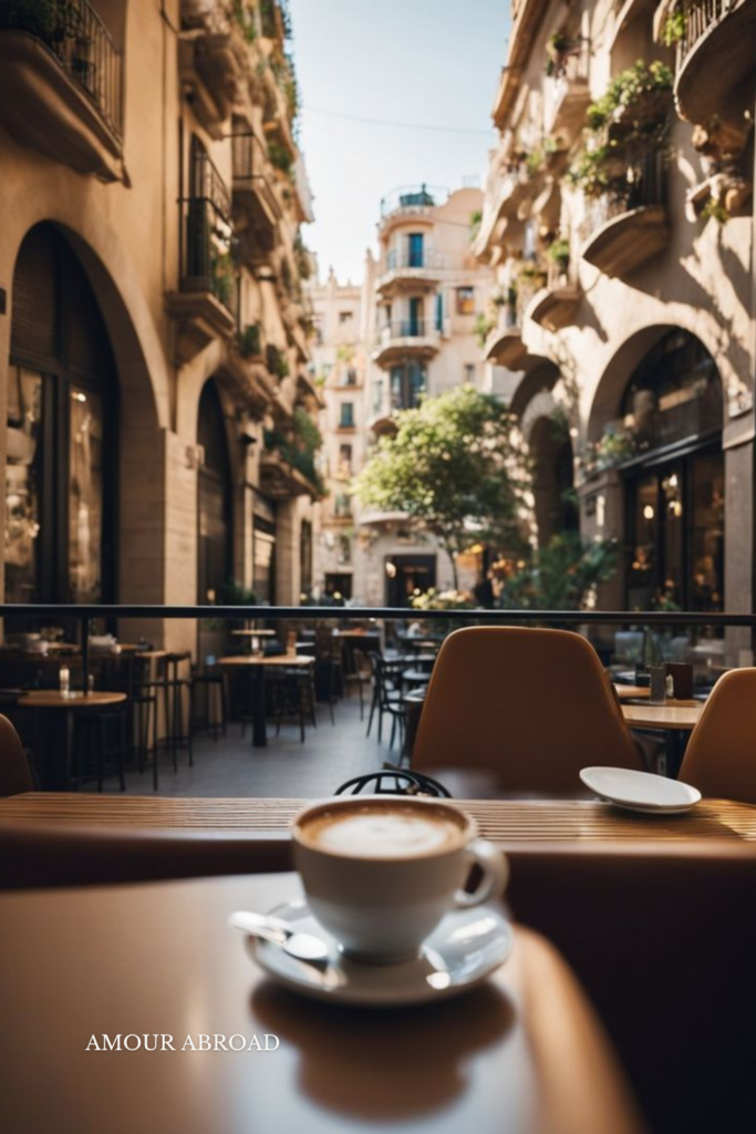 Coffee on the streets of Barcelona