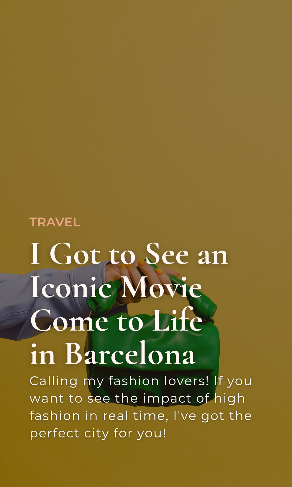 I Got to See an Iconic Movie Monologue Come to Life in Barcelona