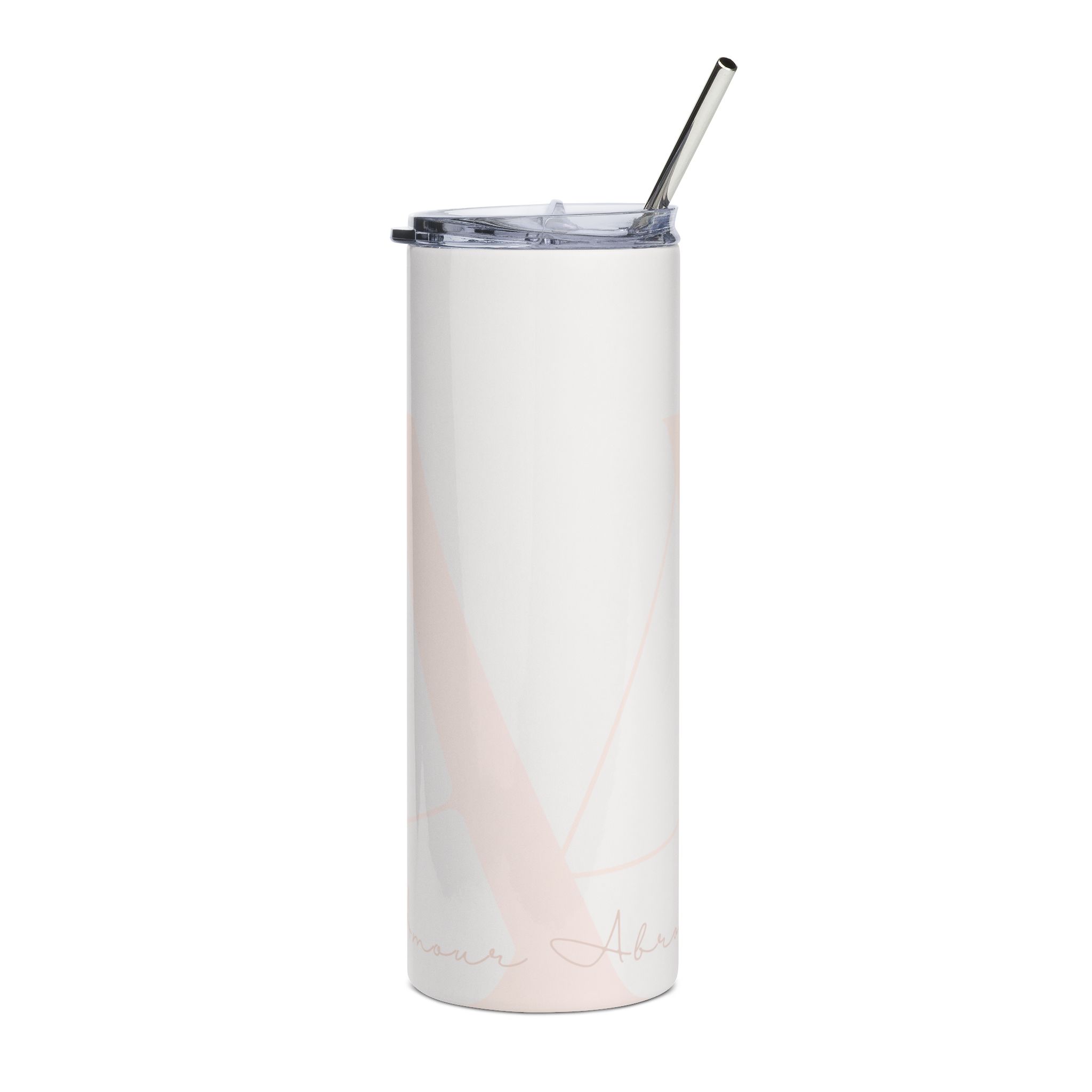 Amour Abroad Tumbler in Peach